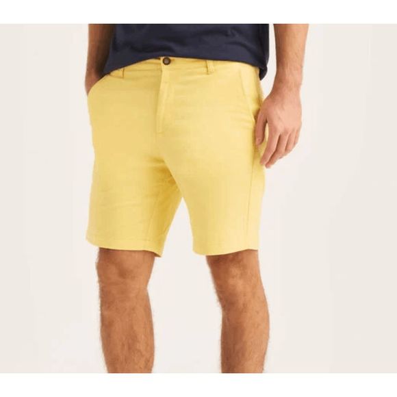 Nautica Classic Fit Deck Shorts in Yellow (Snapdragon), Men's Size 40W, MP $55 - Picture 1 of 15